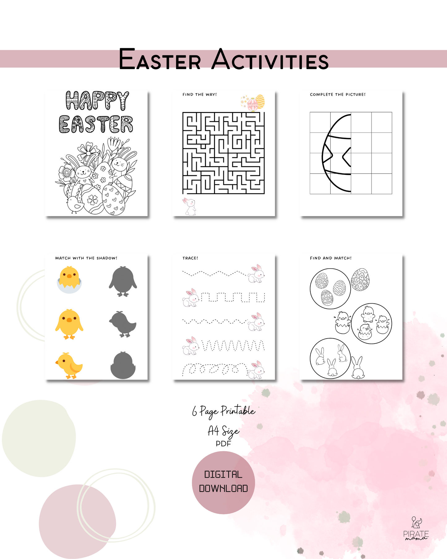 Easter kids activity pack | Kids Activity | STEAM Activity | Kids printable