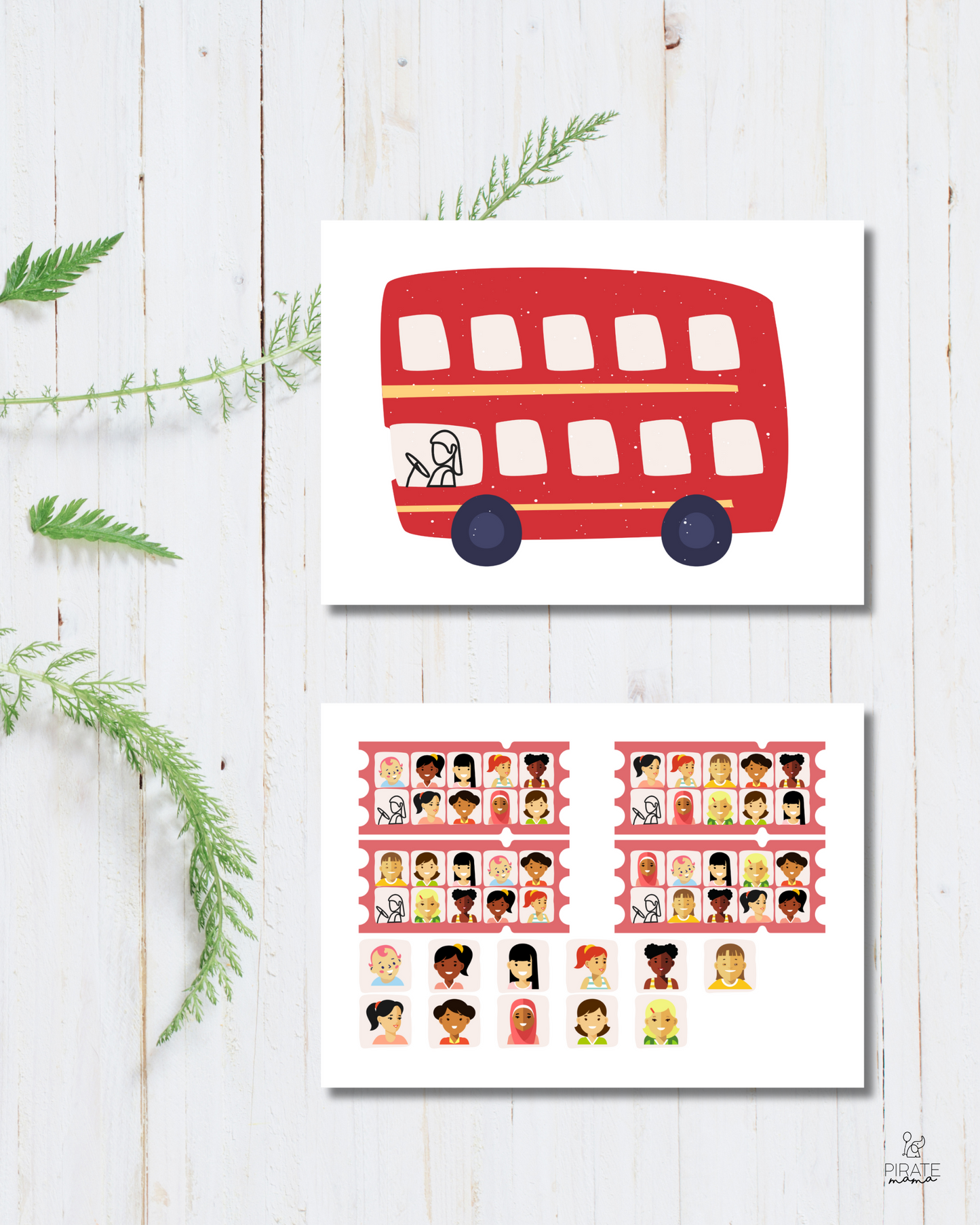 London Bus Matching Activity | Kids Matching Activity | Kids printable