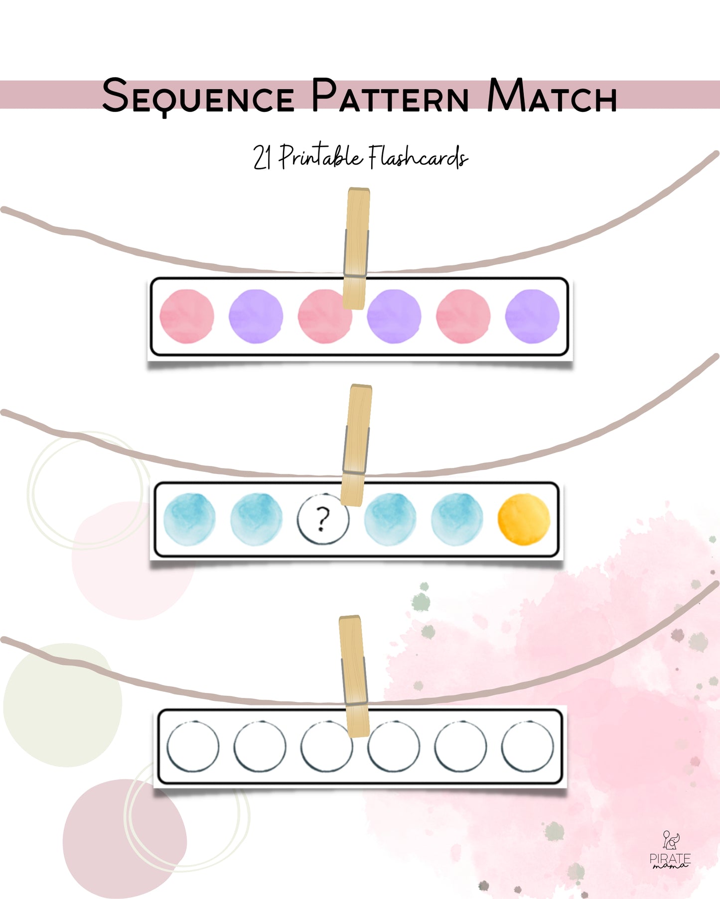 Sequence Pattern Match | Printables for Kids