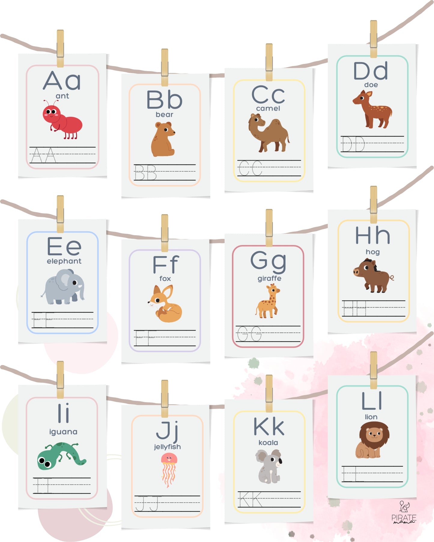 Alphabet Flashcards - English | Printables for Kids