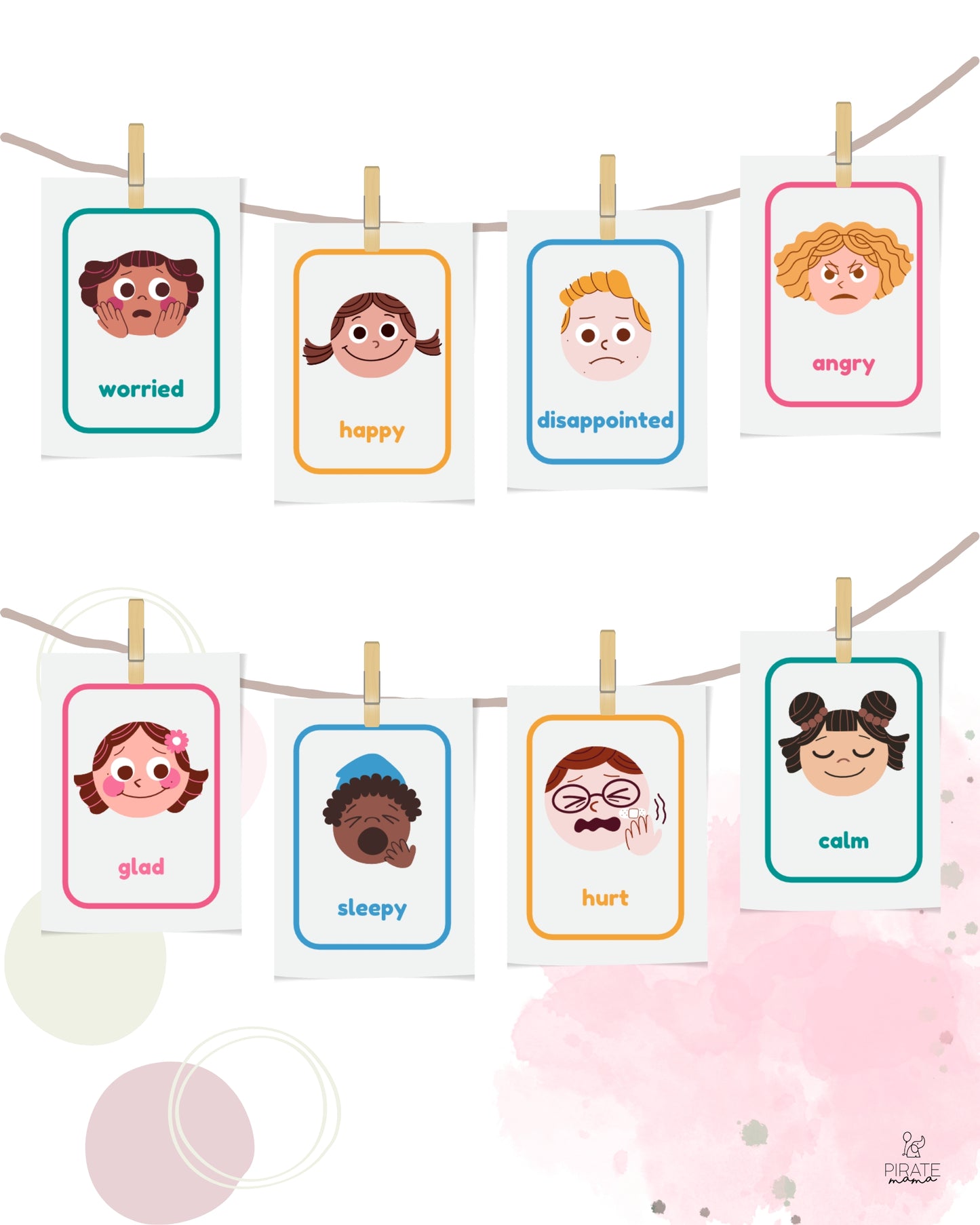 Emotions Flashcards - English | Printables for Kids