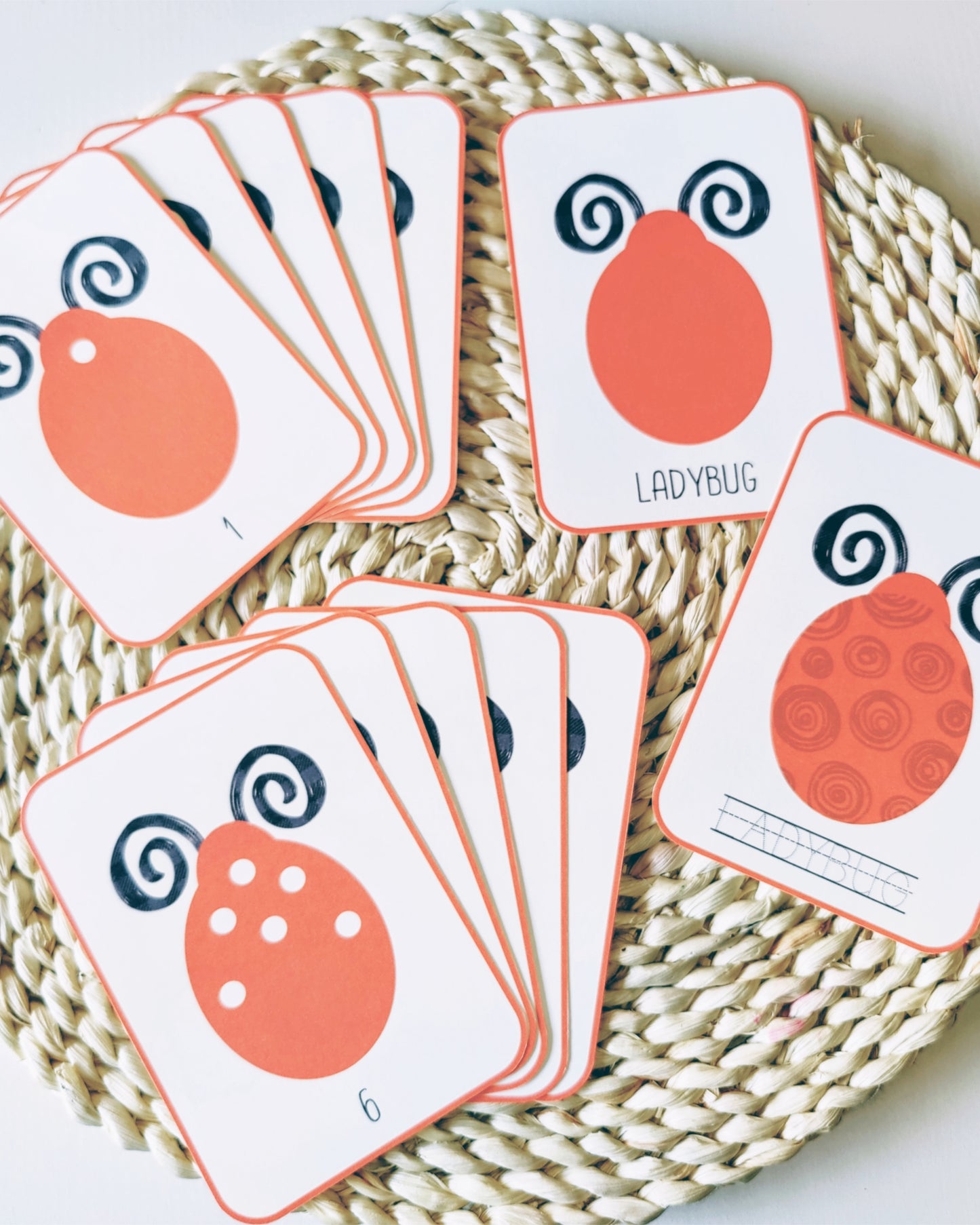 Ladybug Counting Flashcards | Printables for Kids