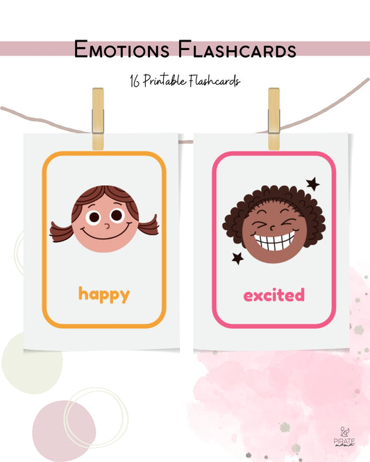 Emotions Flashcards - English | Printables for Kids