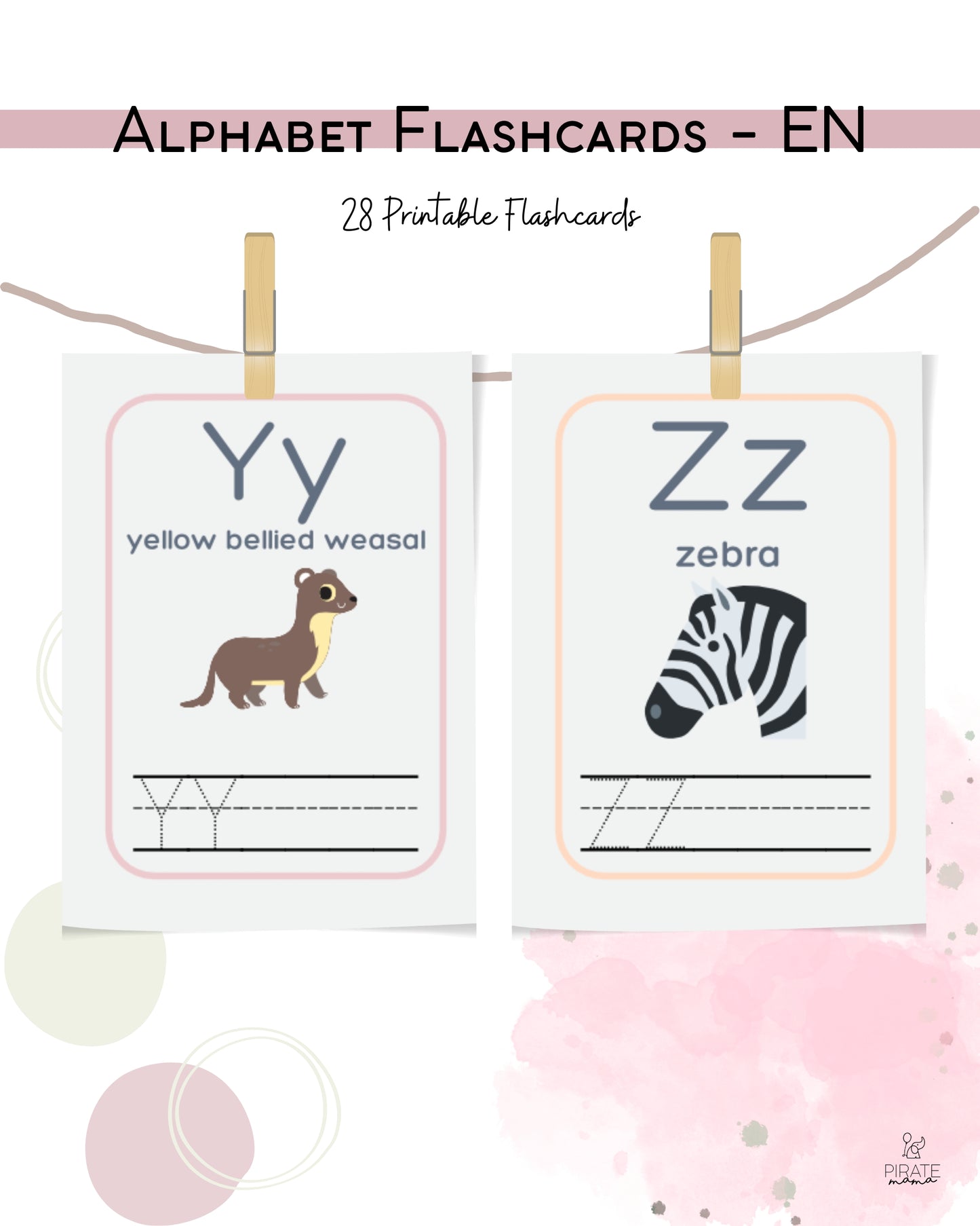 Alphabet Flashcards - English | Printables for Kids